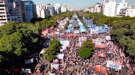 La Movilización Piquetera Que Colapsó El Centro Porteño Desde El Drone