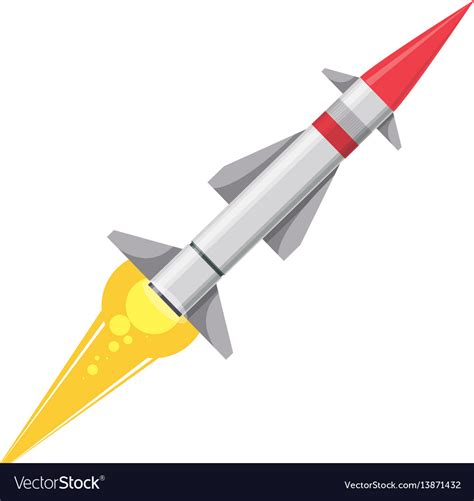 Missile Rocket Weapon Royalty Free Vector Image