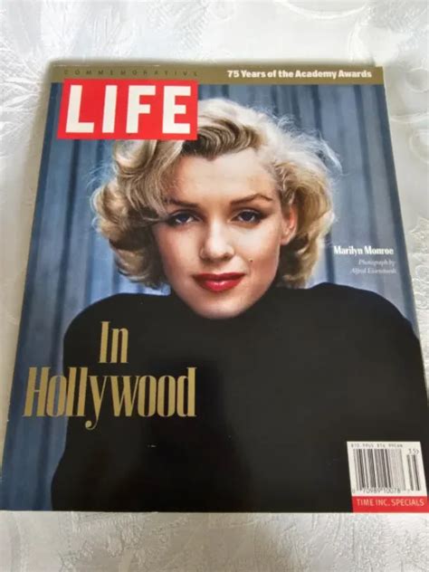 Life Magazine Marilyn Monroe In Hollywood 75 Yrs Academy Awards March