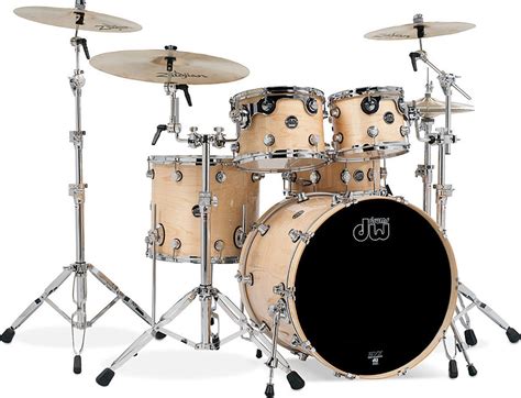 Dw Drums Performance 4 Piece Shell Set 22 Bass Natural Lacquer Psk422na Skroutzgr