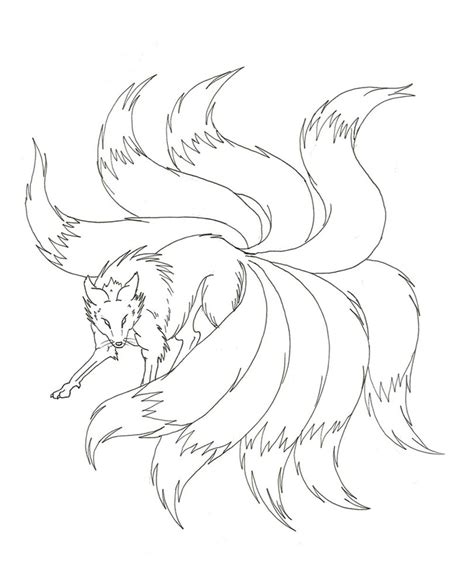 Nine Tail Fox Drawing At Getdrawings Free Download