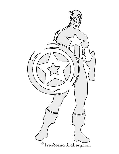 Captain America Stencil 810