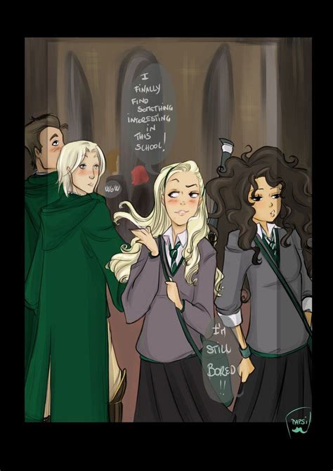 Slytherin In Love By Alexielapril On Deviantart Lucius And Narcissa At Hogwarts Harry Potter
