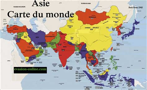 Carte Asie ≡ Voyage Carte Plan