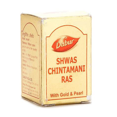 buy dabur shwas chintamani ras with gold and pearl tablet 30 s online at best price speciality