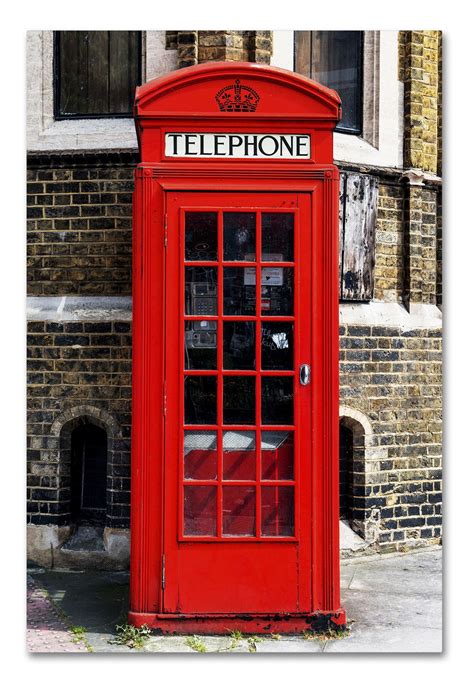 English Phone Booth London Photographic Print On Wrapped Canvas