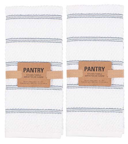 Kaf Home Pantry Piedmont Terry Kitchen Towels Set Of 8 16 X 26 Inch