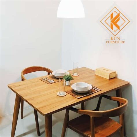 Jual Dining Table Set Minimalis Kayu Jati Di Seller Kun Furniture Kecapi Kab Jepara Blibli