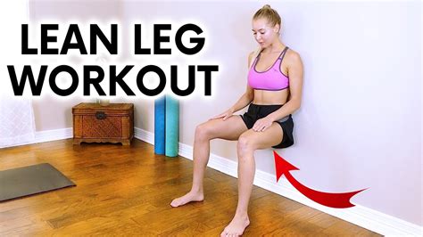 15 min lean legs workout for slim thighs and toned leg muscles beginners at home workout