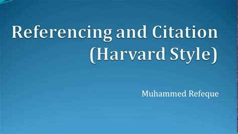 References And Citations Academic Writing Youtube