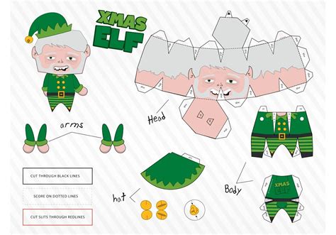 Elf Papercraft Download Free Vector Art Stock Graphics And Images