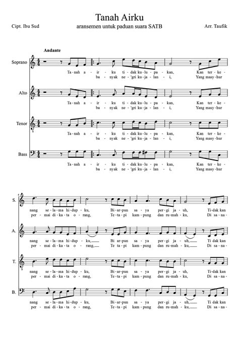 Night Horn: Tanah Airku - SATB