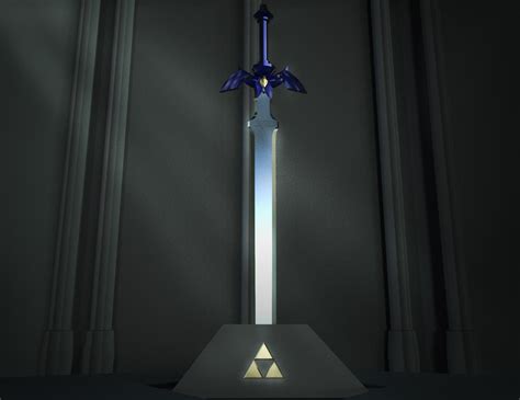 Artstation Master Sword In Pedestal Legend Of Zelda Ocarina Of Time