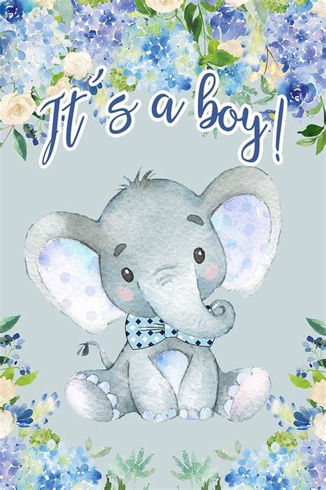 Make planning your elephant baby shower a fun and easy diy project with our huge selection of blue and pink elephant baby shower printables. Digital Printable - Beautiful ITS A BOY Baby Shower SIGN ...