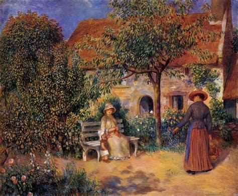 Garden Scene In Brittany 1886 Pierre Auguste Renoir