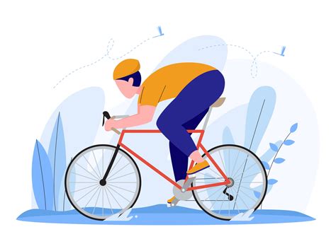 Man Riding Bike Vector Art Icons And Graphics For Free Download