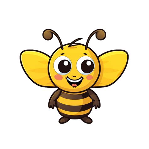 Cute Bee Honey Sticker Png Transparent 27183077 Png