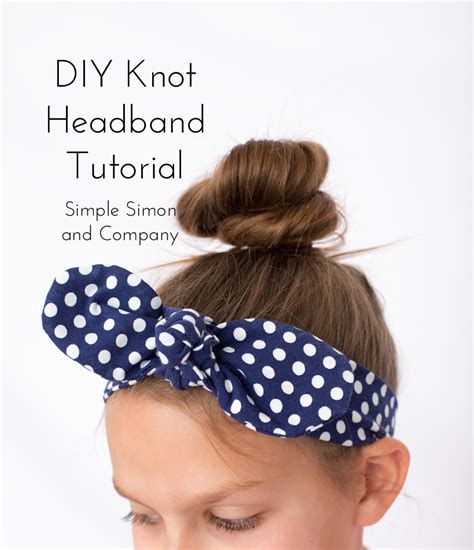Make sure the surface is firm. DIY Knot Headband Tutorial - Simple Simon and Company