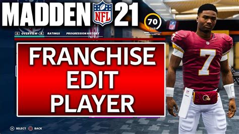 Madden 21 How To Edit A Player In Franchise Mode Ps4 Xbox 1 Pc