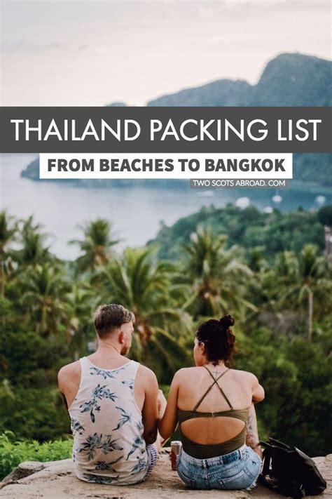 What To Wear In Thailand Printable Checklist Thailand Packing