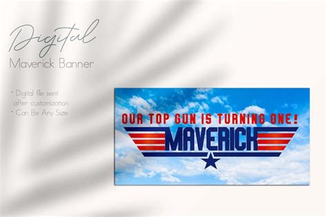 Top Gun Theme Birthday Banner Birthday Invitation Etsy
