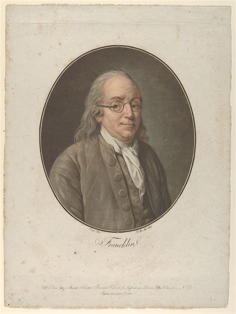Pierre Michel Alix Portrait Of Franklin After Vanloo The