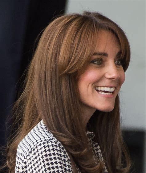 A Closer Look At Kate Middletons New Bangs Kate Middleton Hair Hair