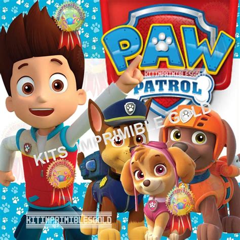 Kit Imprimible Paw Patrol Patrulla De Cachorros Candy
