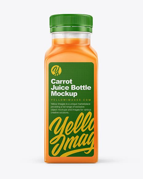 Download Download 0 5l Carrot Juice Bottle Mockup