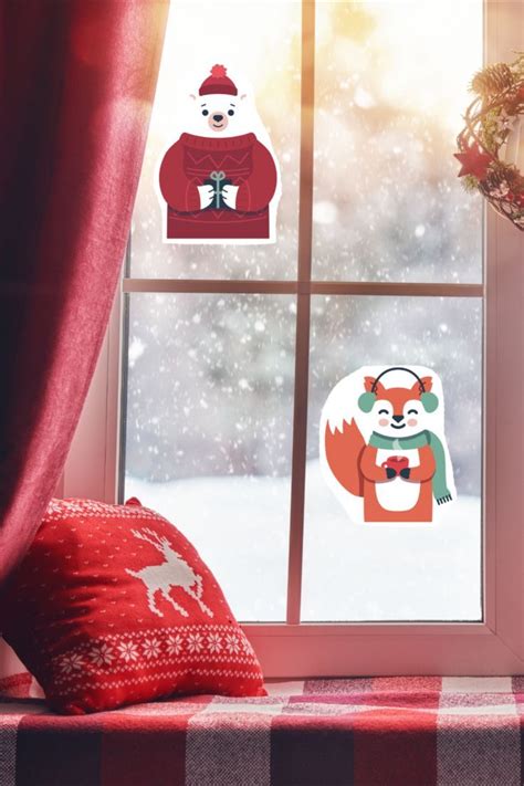 Here Is How To Make Fun And Festive Window Clings Using Your Home