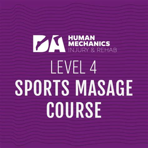 Sports Therapy Course Level 3 And 4 Carlisle Cumbria Dahm Academy