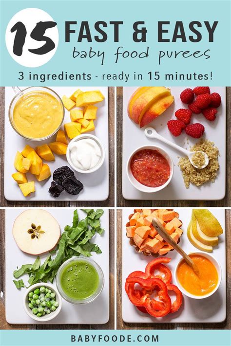 15 Fast Baby Food Recipes Made In Under 15 Minutes Baby Foode