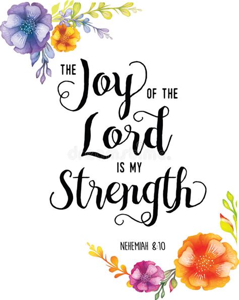 Joy Of The Lord Is My Strength Stock Illustration Illustration Of