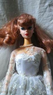 Vtg Reproduction Barbie Midge Doll 1958 In Wedding Dress Mattel