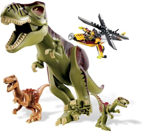 Kojarzące się z bajkowymi kolorowanka do druku z kategorii dinozaury, rysunek przedstawia: LEGO Dino 5887 pas cher - Le QG de défense contre les ...