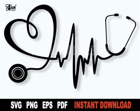 Nurse Svg Bundle Stethoscope Svg Doctor Svg Heartbeat Svg Etsy The