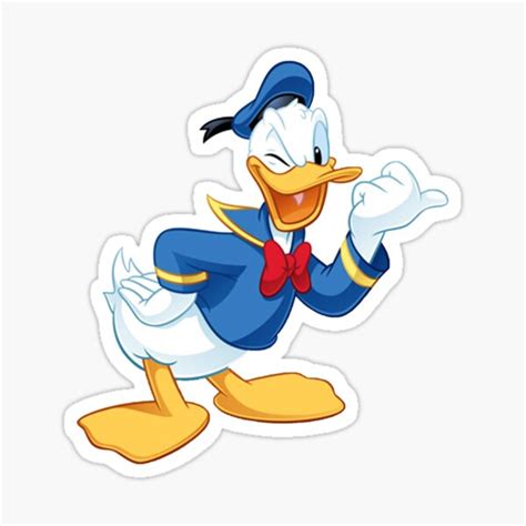 Donald Duck Sticker By Ingenuitydesign Redbubble