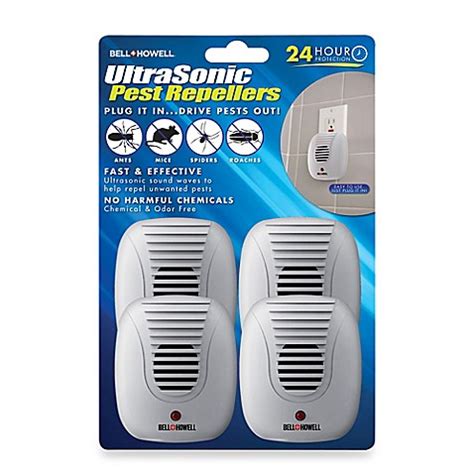 Having bats in and around your home does not precisely pose any direct danger to you or your family, but you could the neatmaster ultrasonic pest repeller electronic plug in indoor pest repellent is upgraded for three times the impact. Bell & Howell 4-Pack Ultrasonic Pest Repellers - Bed Bath ...