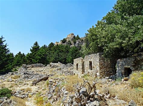 Ruins Of Palio Pyli Castle On Kos Island Greece Stock Photo Image Of