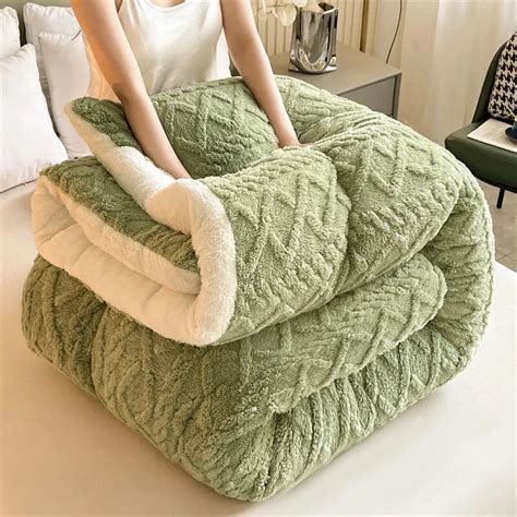 Soft Super Thick Winter Warm Blanket Artificial Lamb Cashmere Weighted Blankets For Beds Cozy