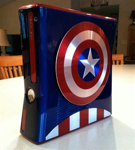Amazing Captain America Xbox 360 Case Mod Pics Global Geek News