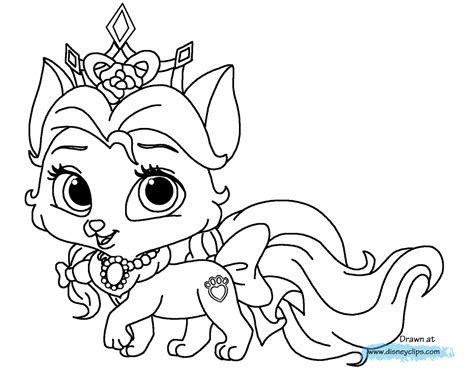 Princess Palace Pets Coloring Pages Coloring Home