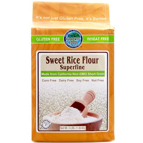 There are other sweet rice flours using long grain rice from other countries, but the textures and flavors are quite different. Superfine Sweet Rice Flour (GF) - Authentic Foods | Foods ...