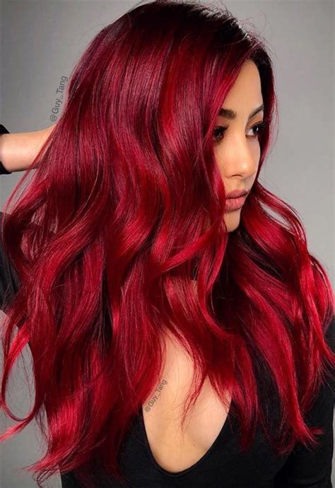 Red Hair Color Shades Red Hair Dye Ti Ps And Ideas Vibrant Red Hair Bold Hair Color Hair Dye