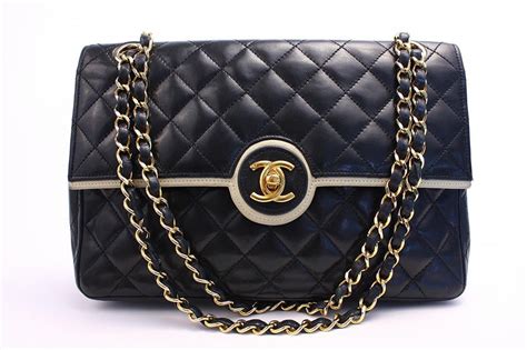 Rare Chanel Flap Bag - Vintage 80's Chanel Chain with Flap