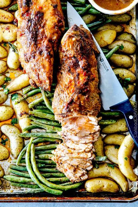 Pour over pork tenderloin, then turn the tenderloin over a couple of times to make sure all sides are coated. Sheet Pan Chili Dijon Pork Tenderloin with Potatoes ...