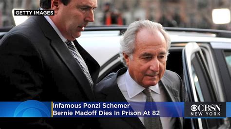 Infamous Ponzi Schemer Bernie Madoff Dies In Prison At 82 Youtube