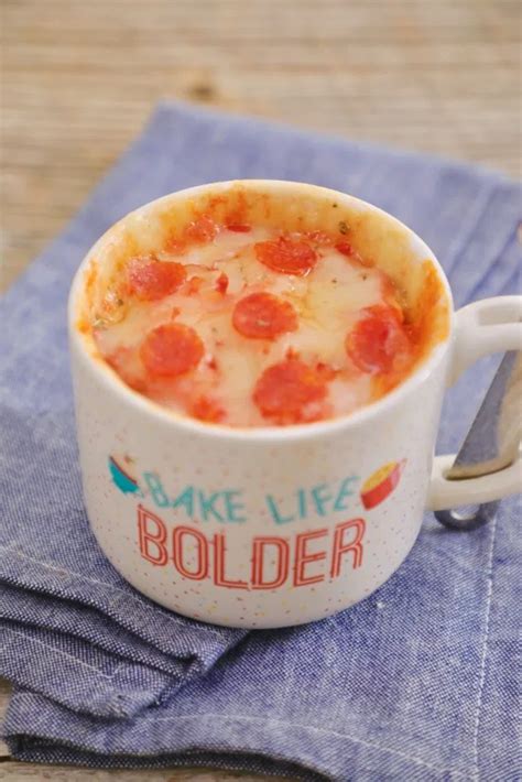 Microwave Mug Pizza Recipe (with Video) | Bigger Bolder Baking | Recipe