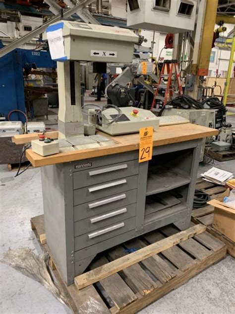 Since 1952, a leading producer of machinery and systems, as well as service provider, for the woodworking industry. PRYOR Marktronic Multidot 2068 Marking Machine, s/n 5206405620, Mounted on Kennedy Wood Top Work ...