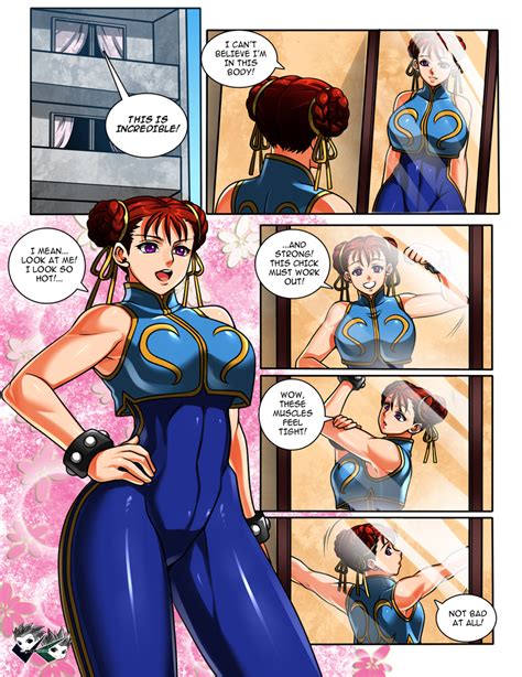 Manga Commission Chun Li Body Swap Page 4 By Jadenkaiba Hentai Foundry